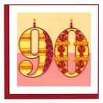 QUILLING CARDS, INC Quilled Birthday Milestone Greeting Card - 90 [BD195]