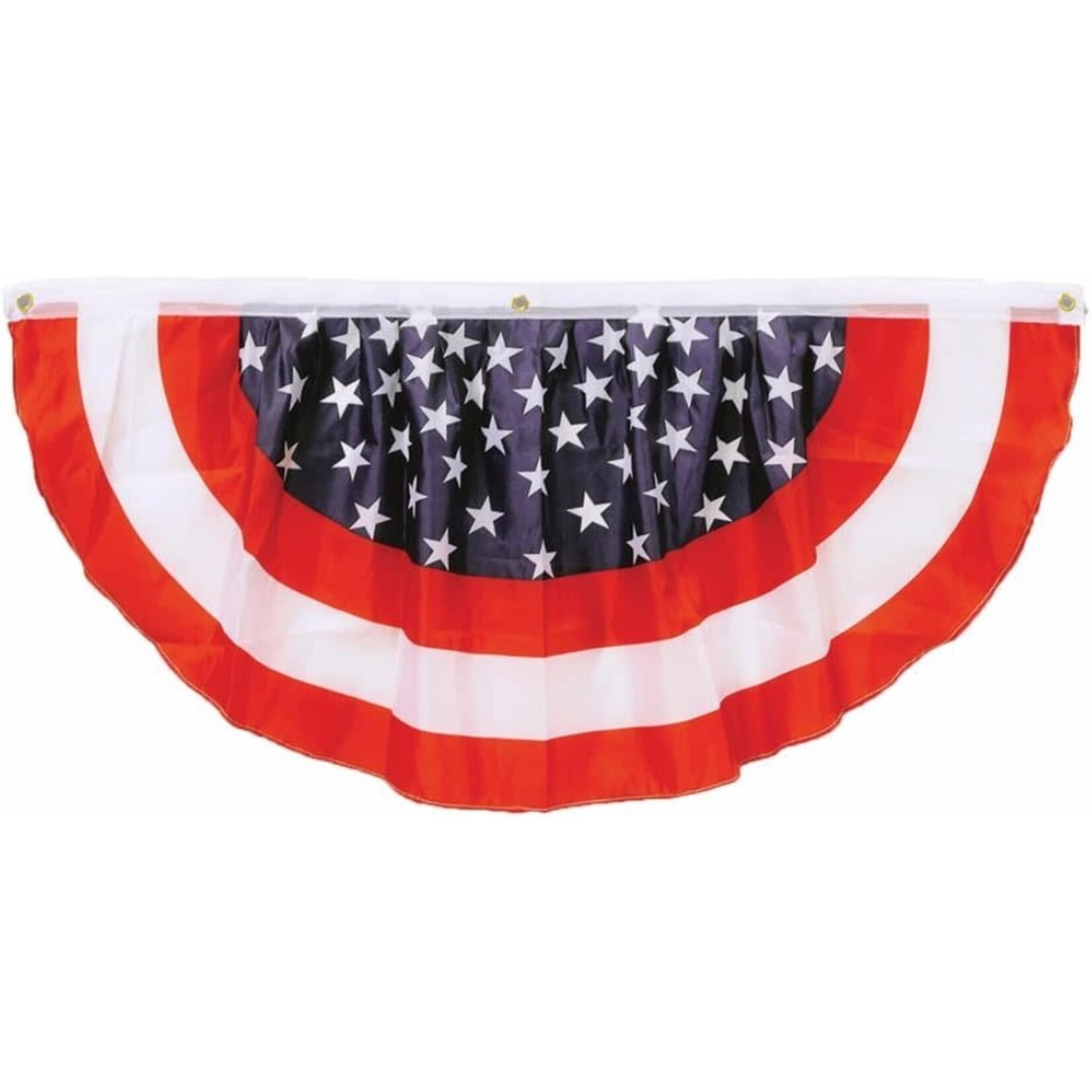 Beistle Red, White and Blue 4 Foot Fabric Bunting [68947]