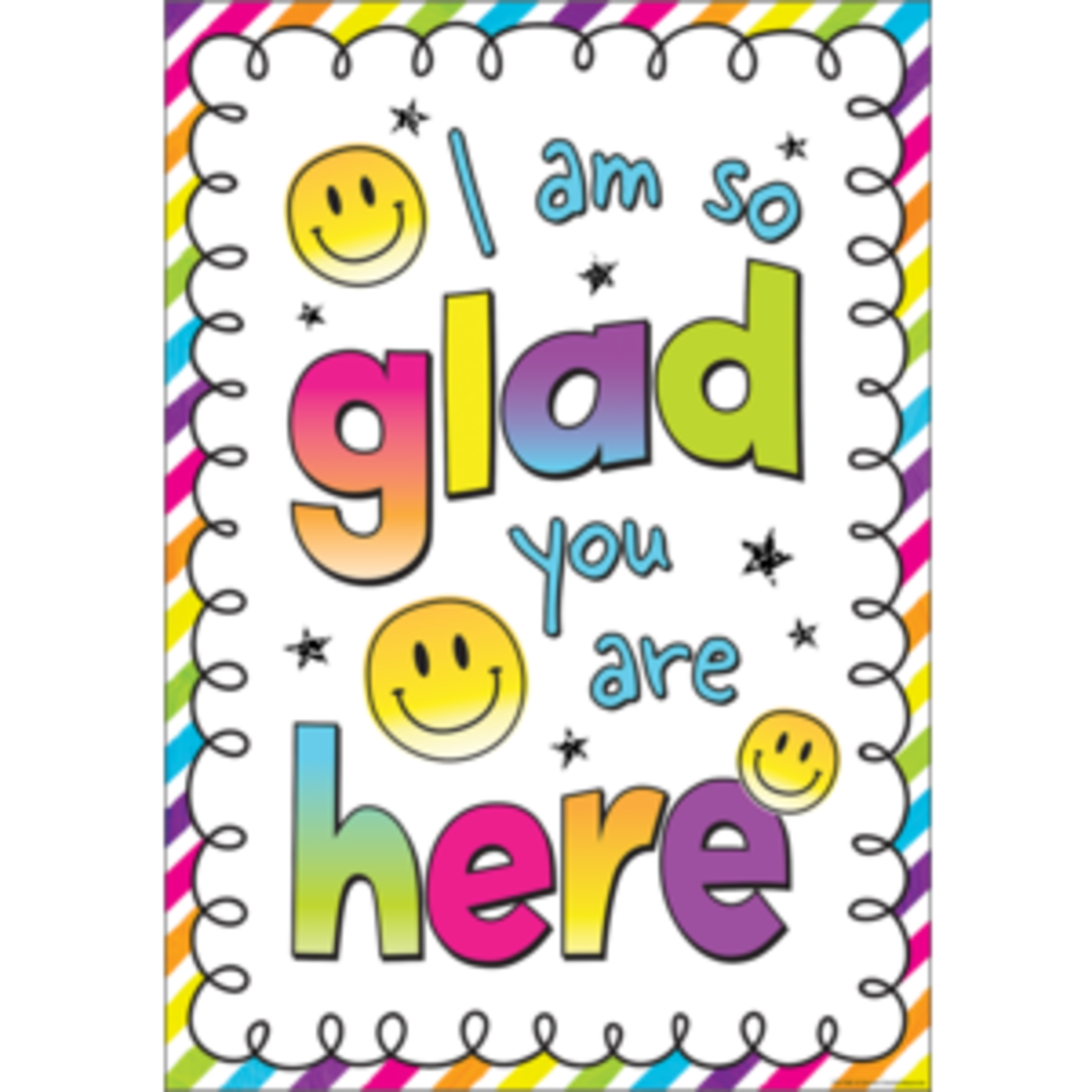 Teacher Created Resources I Am So Glad You Are Here Positive Poster [TCR7480]