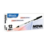 BAZIC BAZIC Nova (12/Box) Black Color Stick Pen [17004]