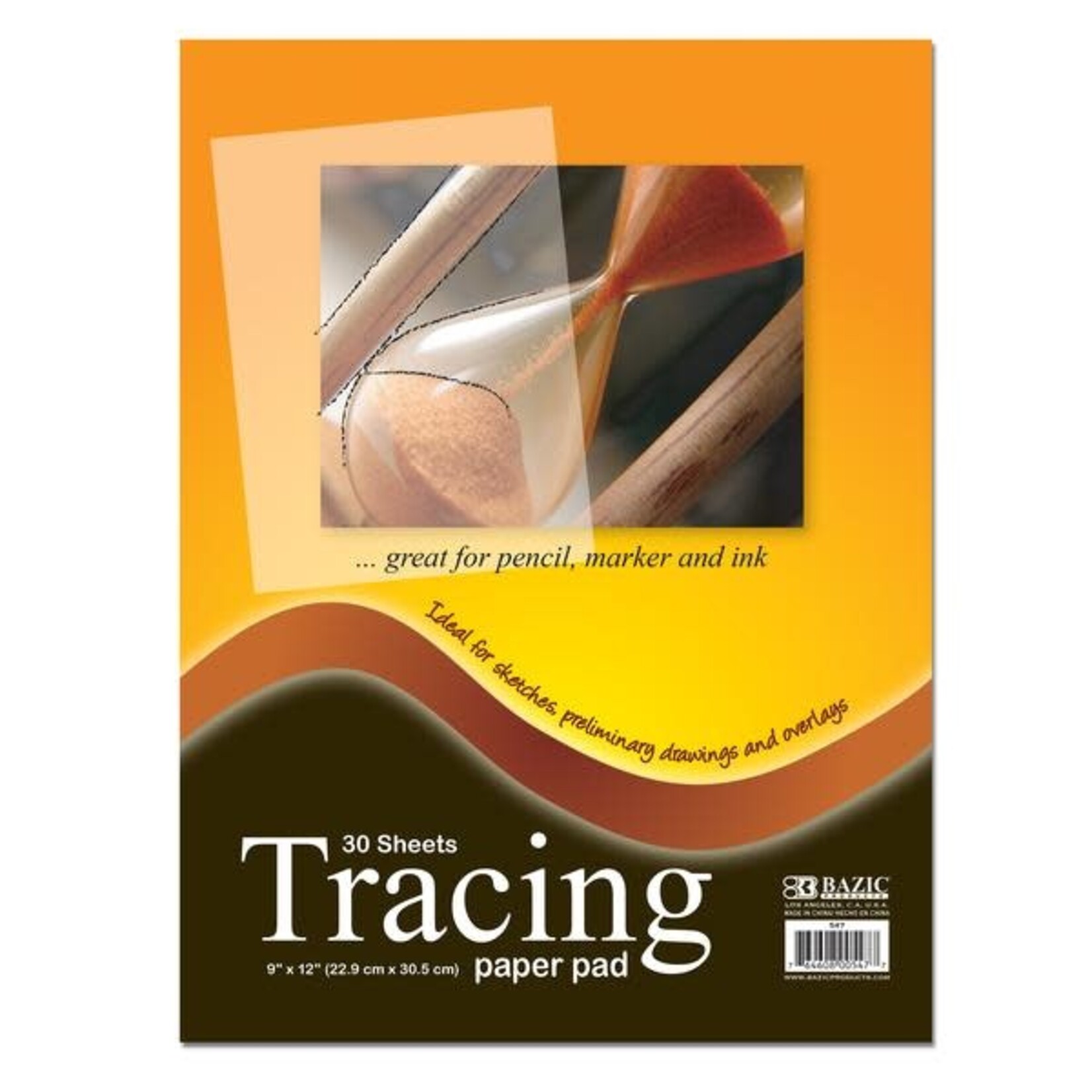 BAZIC BAZIC 30 CT. 9" x 12" Tracing Paper Pad [547]