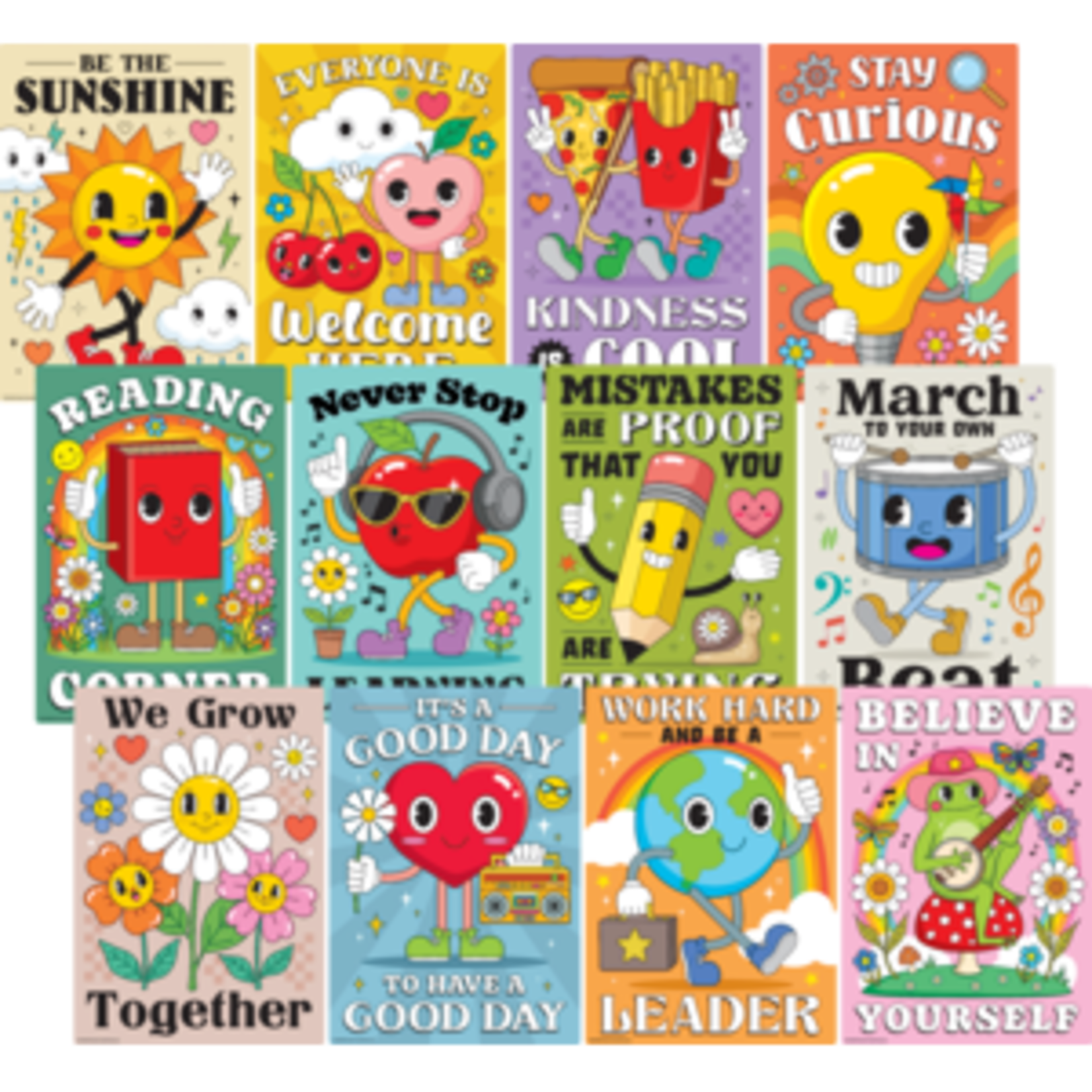 Teacher Created Resources Retro Fun Small Poster Pack [TCR6964]