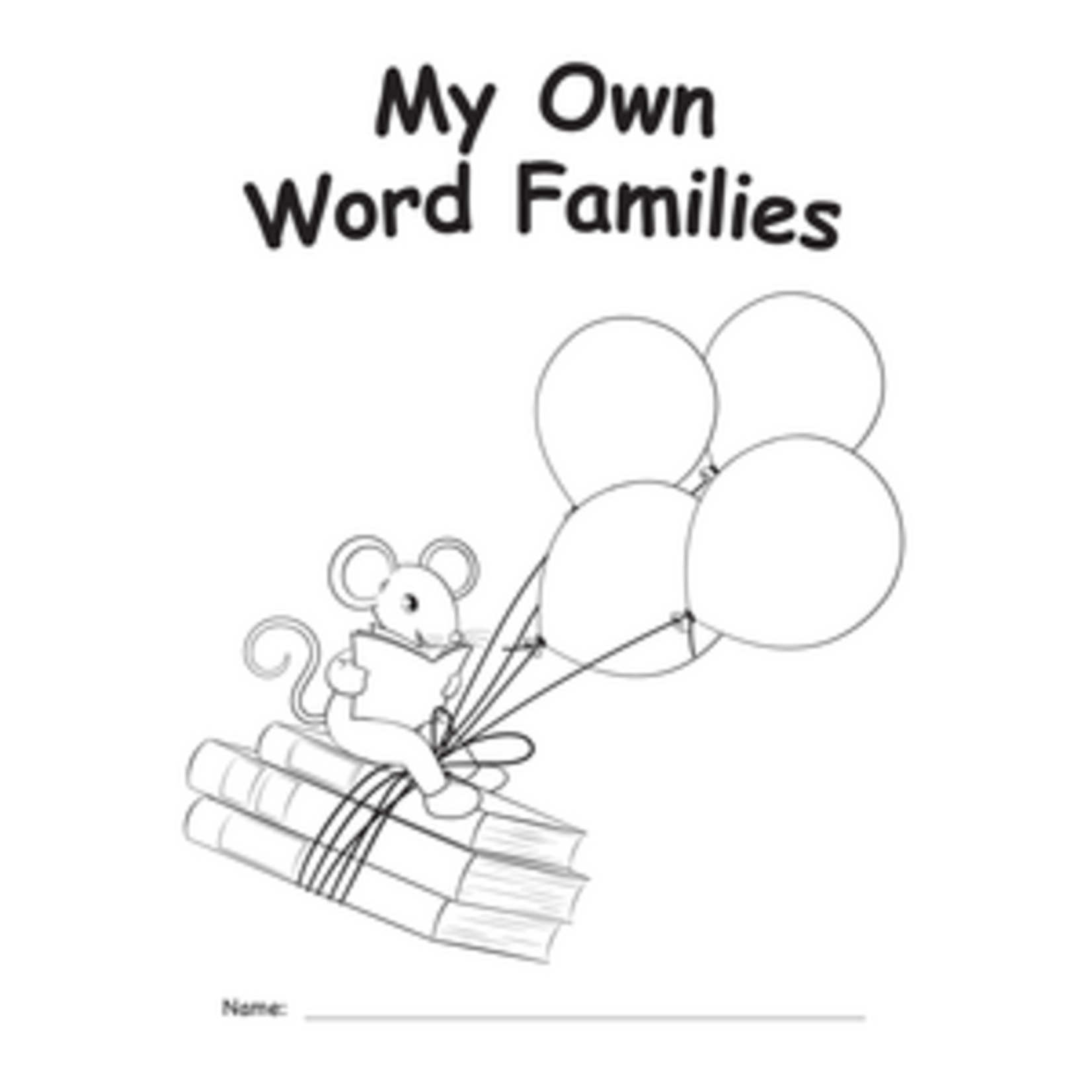 Teacher Created Resources My Own Books: My Word Families Book [TCR60020]