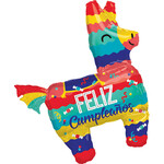 MAYFLOWER DISTRIBUTING Feliz Cumpleanos 33 Inch Pinata Shape Foil Mylar Balloon [41122]