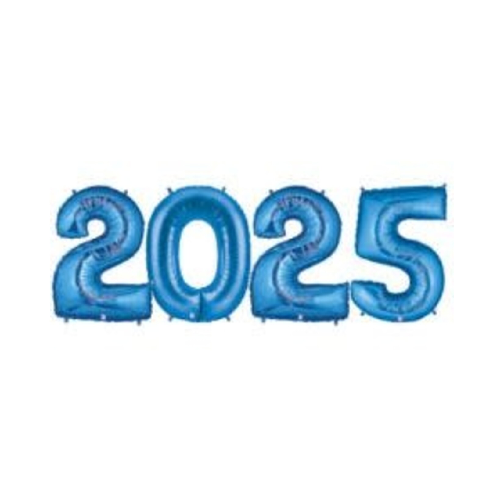 Blue 2025 40 Inch Foil Mylar Balloons 4 Pack [47282]
