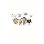LEANIN TREE Complimentary Nuts Father's Day Greeting Card