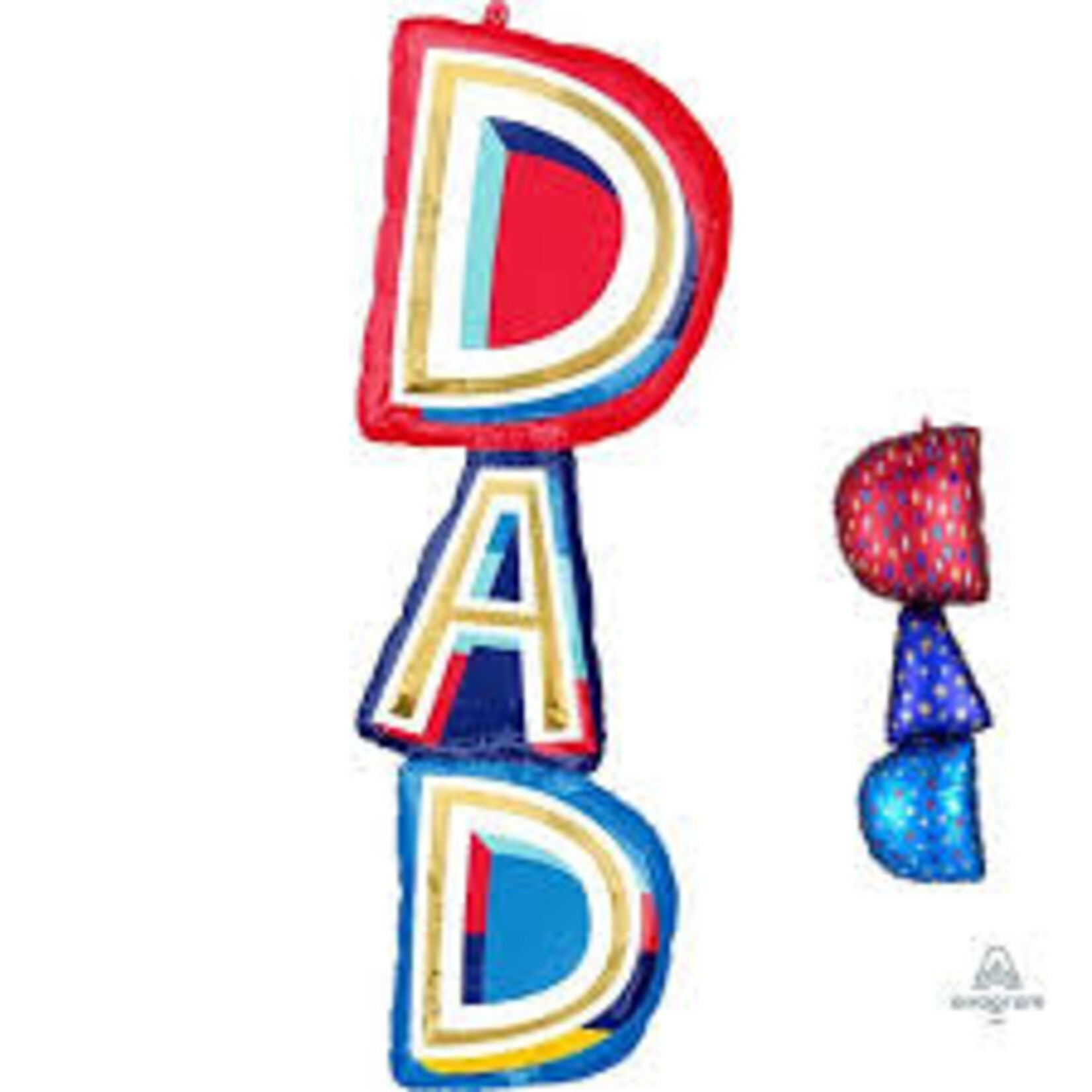 DAD Stacker 39 Inch Foil Mylar Balloon [40948]