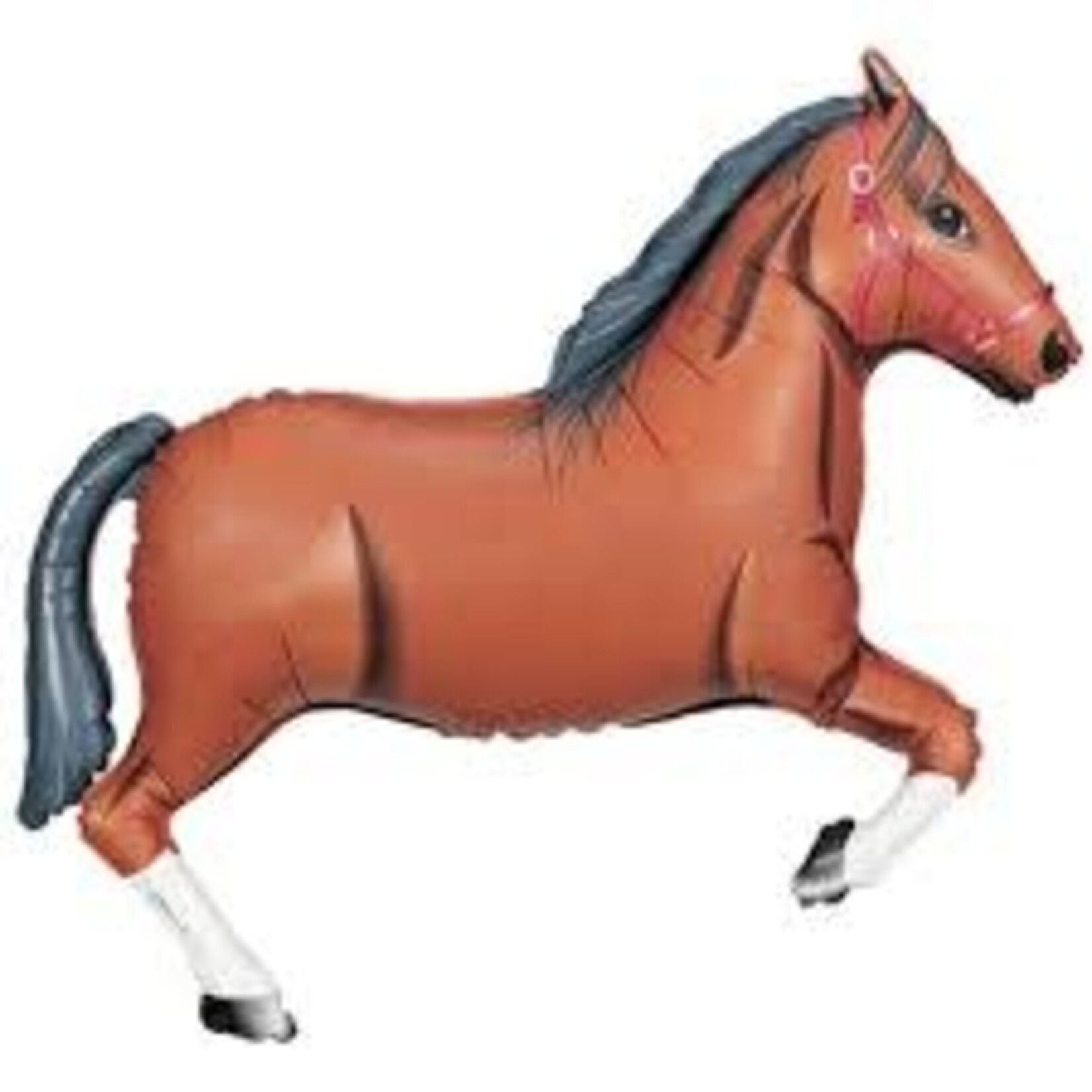 Betallic Brown Horse Shape 43 inch Foil Mylar Balloon [05764]