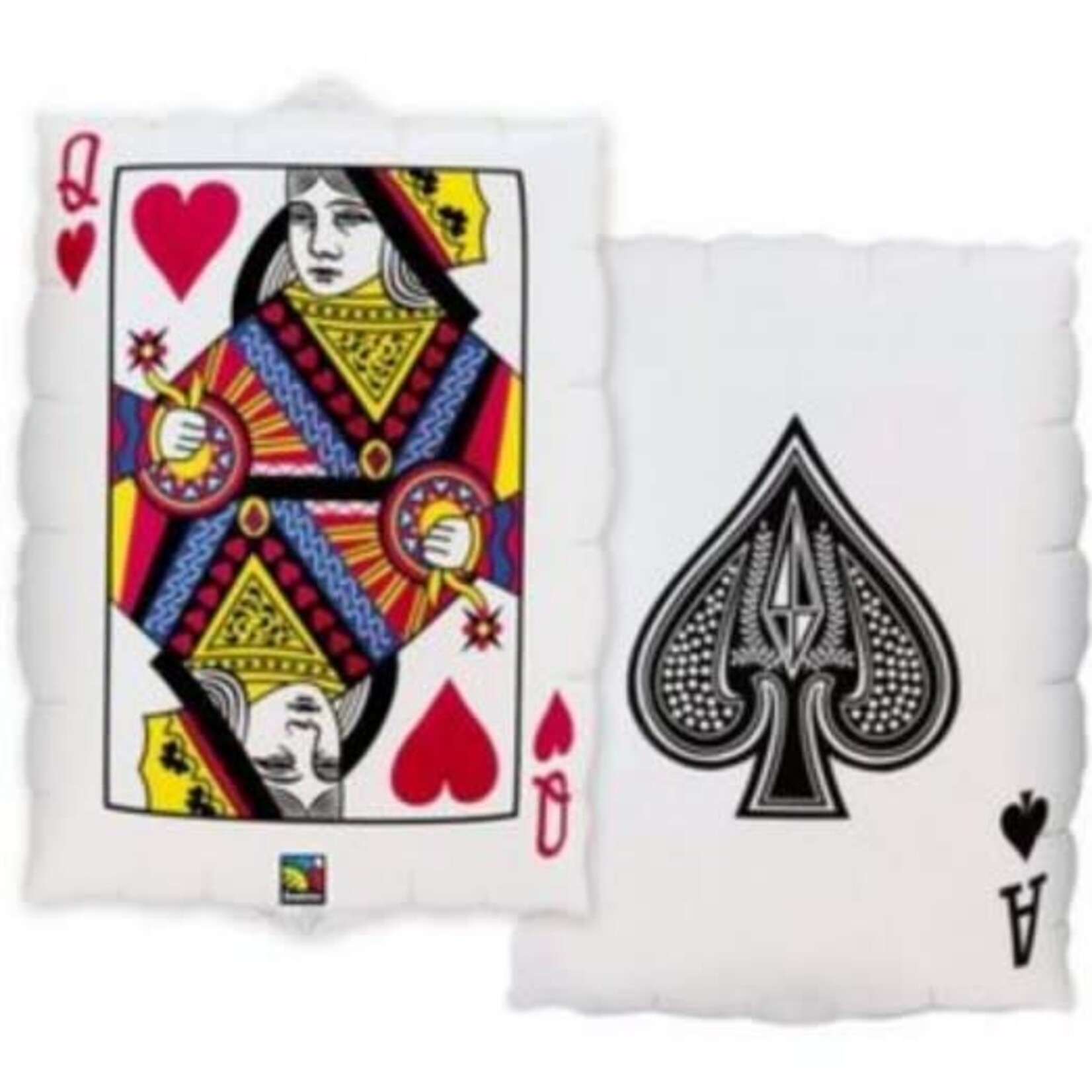 Queen of Hearts Playing Card Balloon Jumbo  Mylar Balloon  30 Inches [16310]