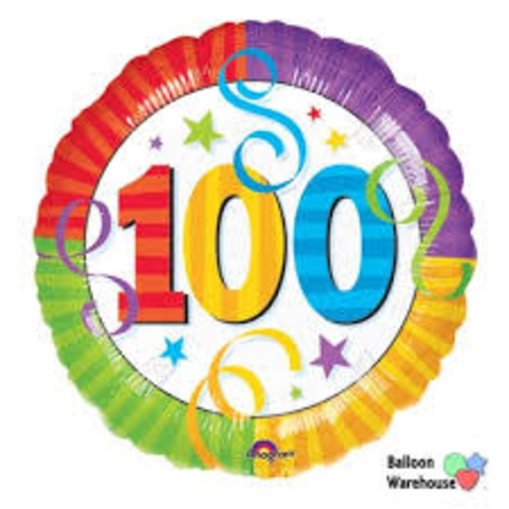 Aged to Perfection 100th 18 Inch Foil Mylar Balloon [115117]