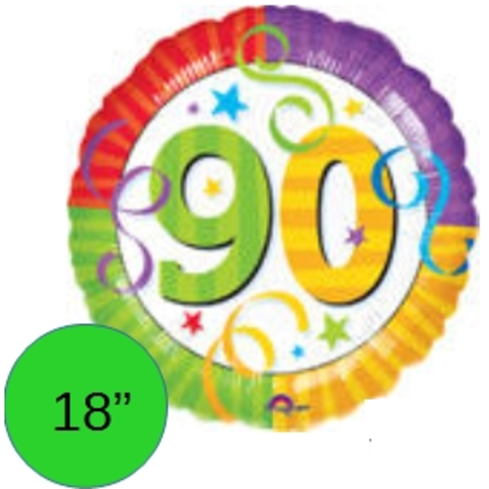 Aged to Perfection 90th 18 Inch Foil Mylar Balloon [115116]