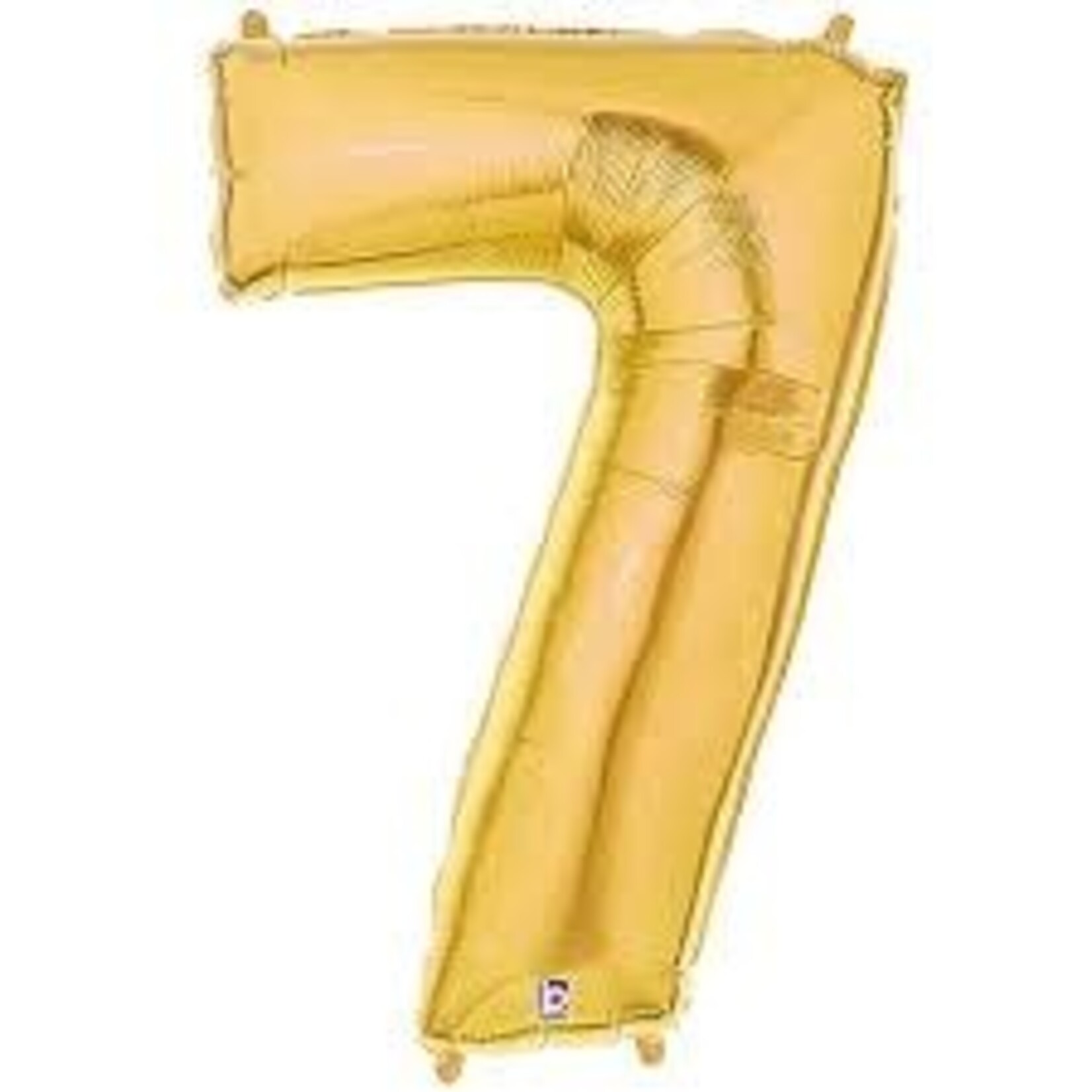 Betallic Megaloon Number 7 Gold 40 Inch  Foil Mylar Balloon [15847G]