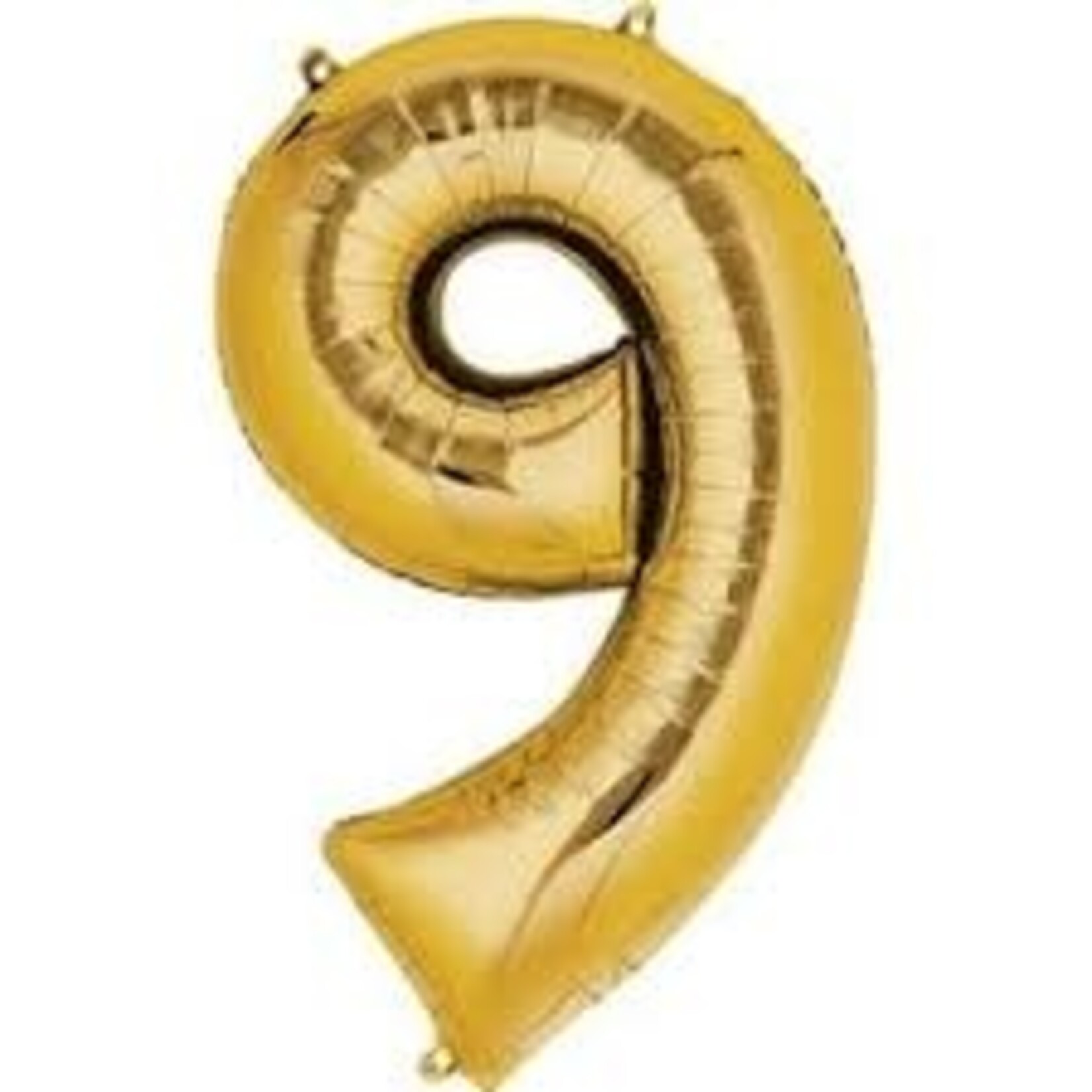 Betallic Megaloon Number 9 Gold 40 Inch  Foil Mylar Balloon [15849G]