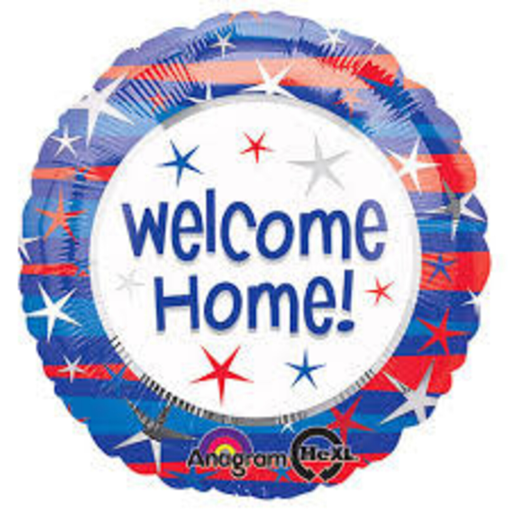 M&D Patriotic Welcome Home 18 Inch Foil Mylar Balloon [11117]