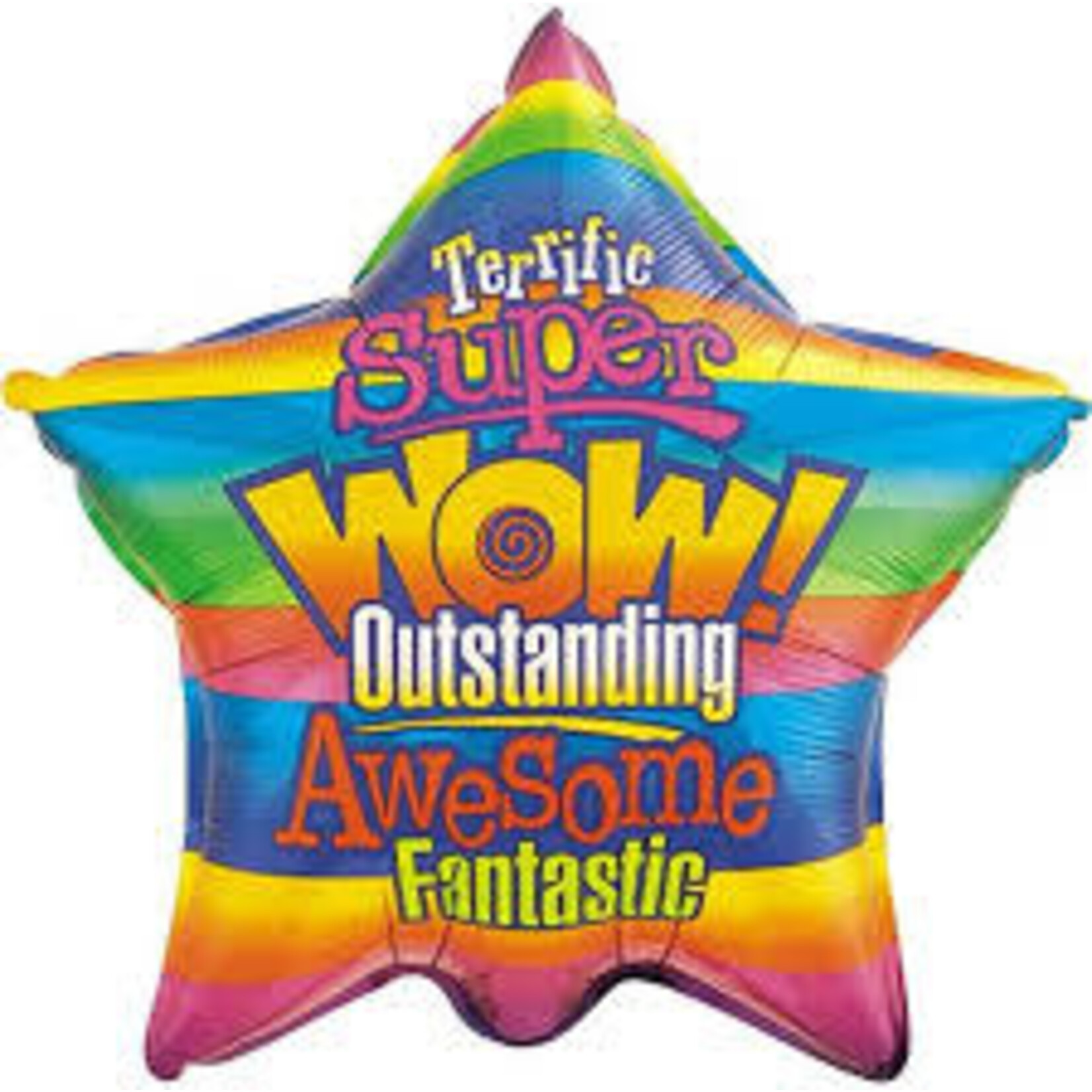 Qualatex Qualatex Wow! Stripes 20 Inch Foil Mylar Balloon [72888]