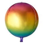 ORBZ Rainbow 15 Inch Clear Foil Balloon [28777]