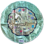 Betallic Thank you Metallic Bees & Flowers 18 Inch Foil Mylar Balloon [16261]
