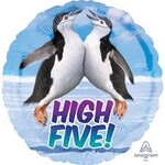High Five Penguins 18 Inch Foil Mylar Balloon [36385]