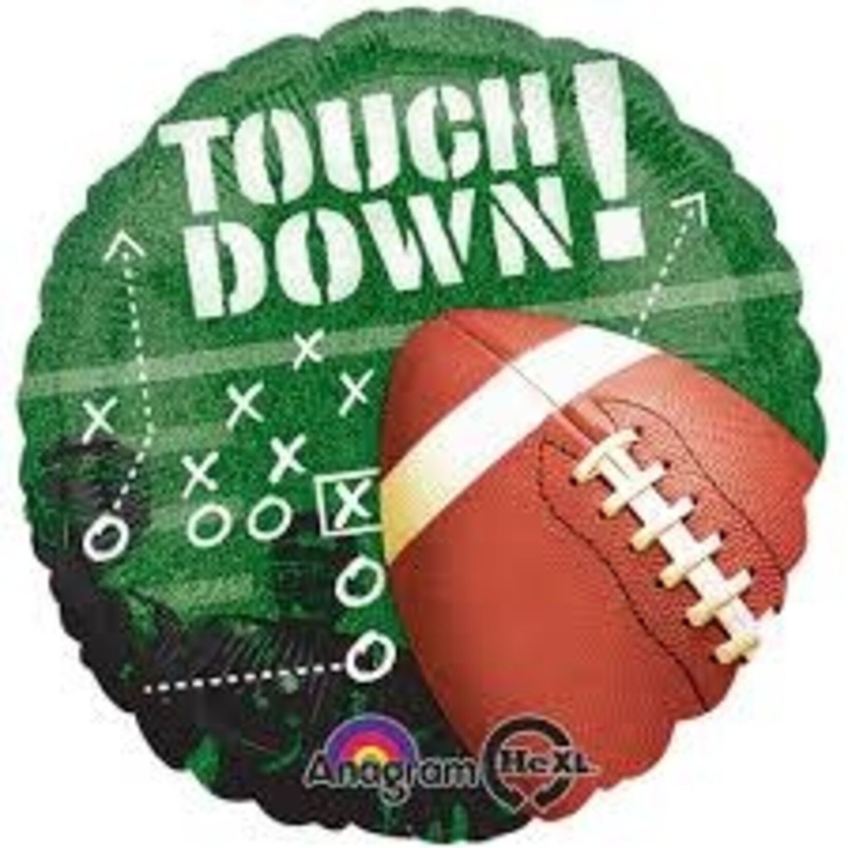 Touchdown Football Theme 18 Inch Foil Mylar Balloon [115263]