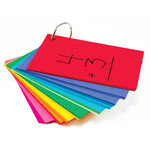 Hygloss Study Buddies - 100 Cards with Corner Drill in Assorted Primary Colors (3" x 5")