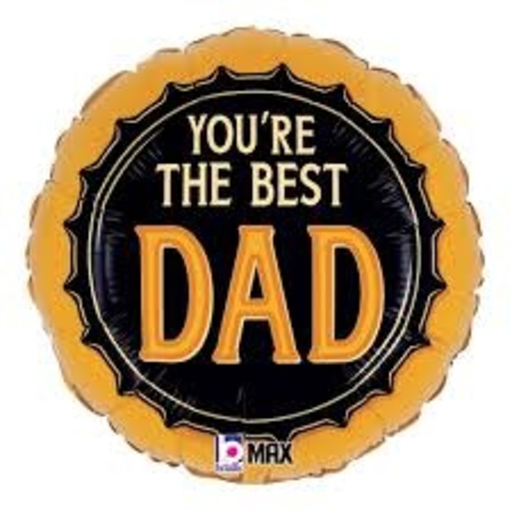 Betallic You're the Best Dad 18 Inch Foil Mylar Balloon [26175]