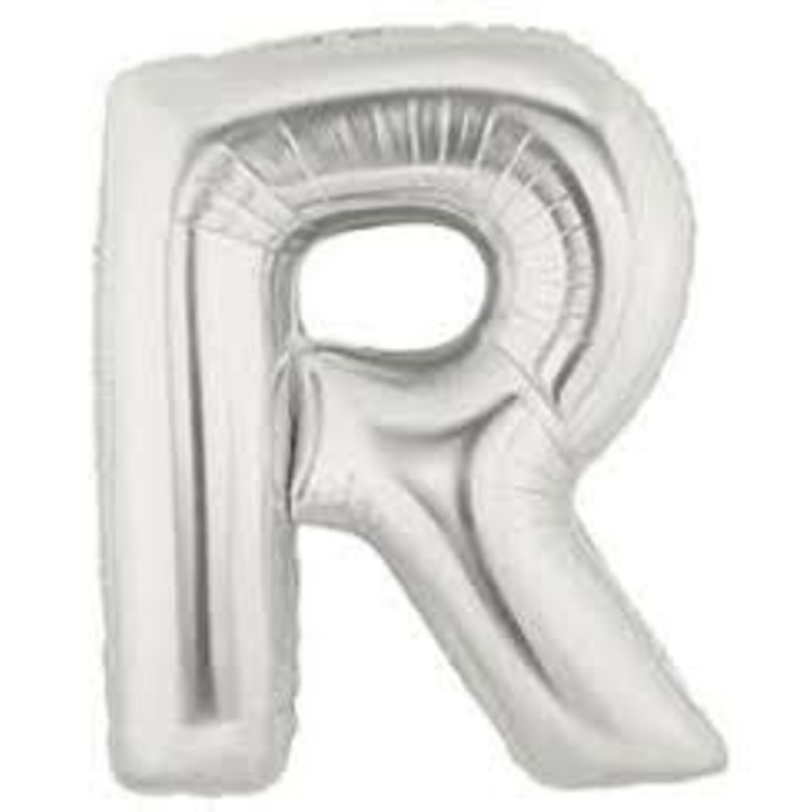 Betallic Megaloon Letter R Silver 34 Inch Foil Mylar Balloon [15918S]