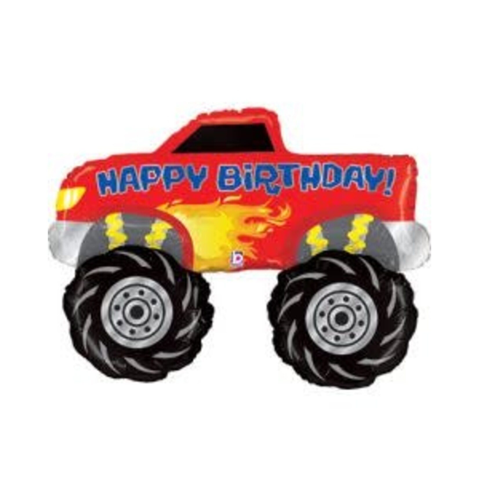 Betallic Happy Birthday MonsterTruck 40 Inch Foil Mylar Balloon [35141]
