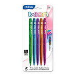 BAZIC BAZIC Ixion Dazzle Black Color Retractable Pen (5/Pack) [1770]