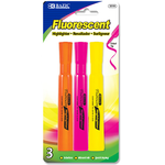 BAZIC BAZIC  Desk Style Fluorescent Highlighters (3/Pack) [2319]