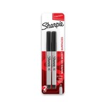 Sanford Brands Sharpie Permanent Ultra-Fine Point Markers, Black, Pack of 2 Markers [SAN37161PP]