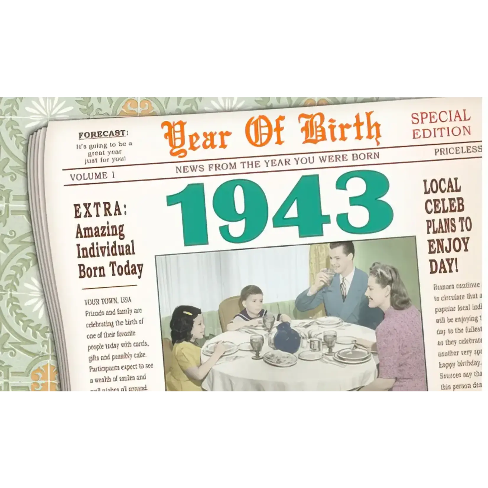 LEANIN TREE Year of Birth Cards 1943 [YOB42244]