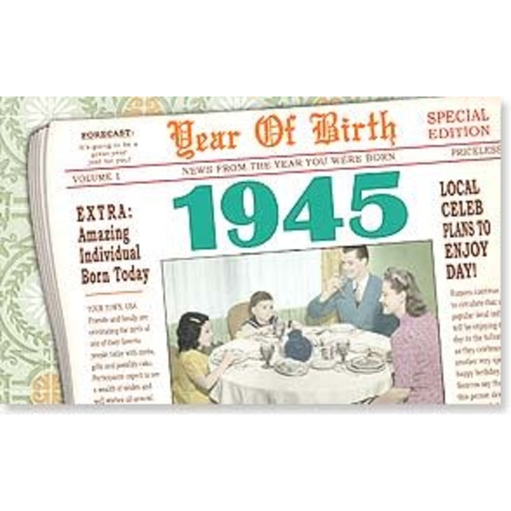 LEANIN TREE Year of Birth Cards 1945 [YOB42246]