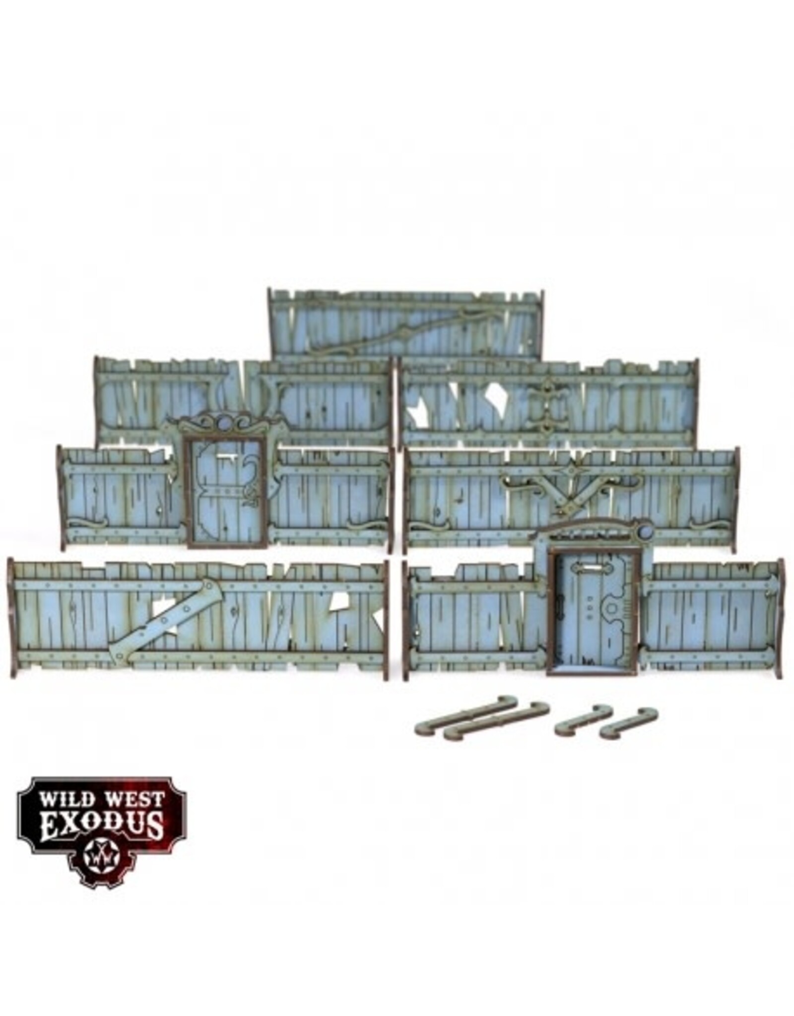 Warcradle Red Oak Crates, Fences & Barrels