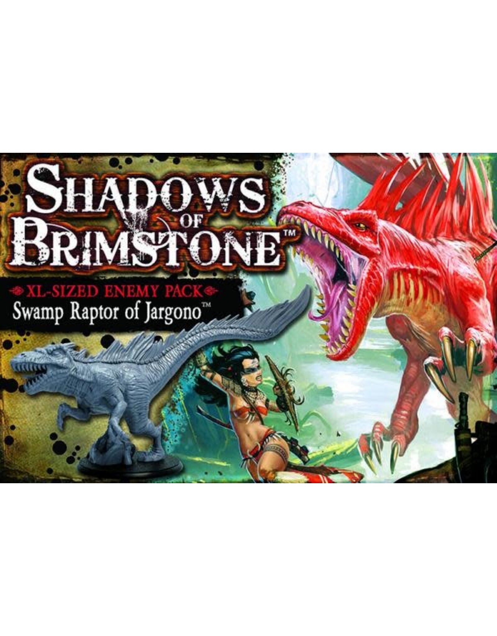 Shadows of Brimstone: Swamp Raptor of Jargono XL Sized Enemy Pack