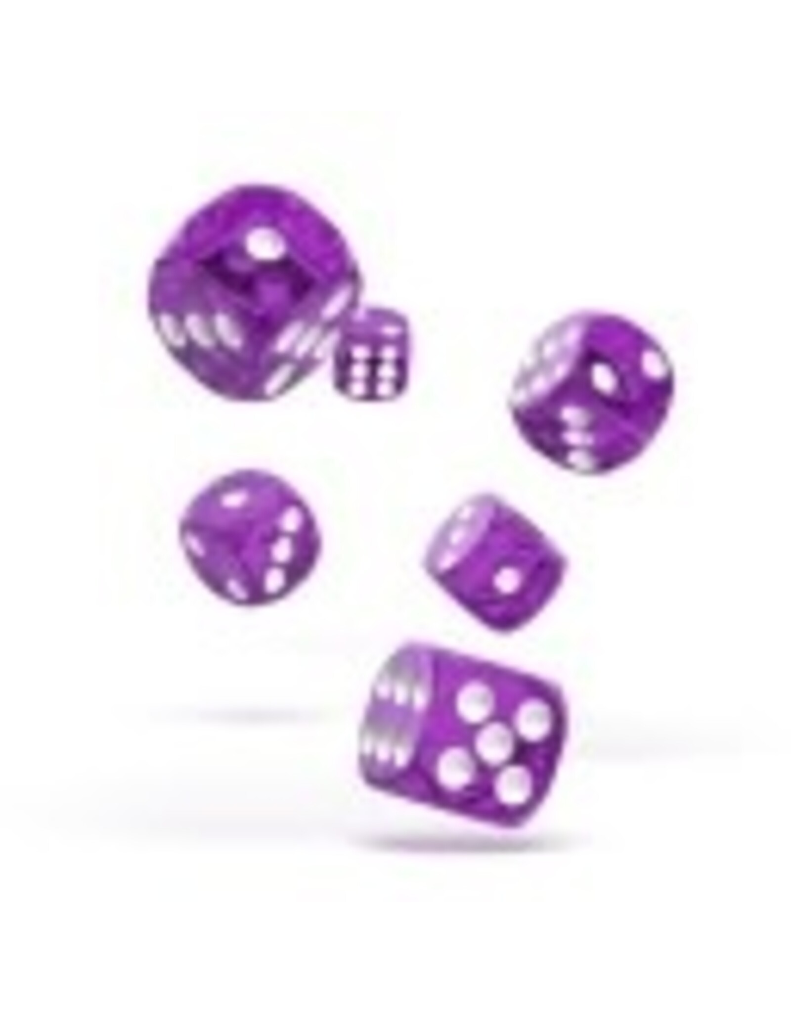 D6 Dice 12mm Translucent - Purple