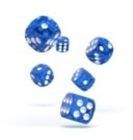 D6 12mm Speckled Light Blue