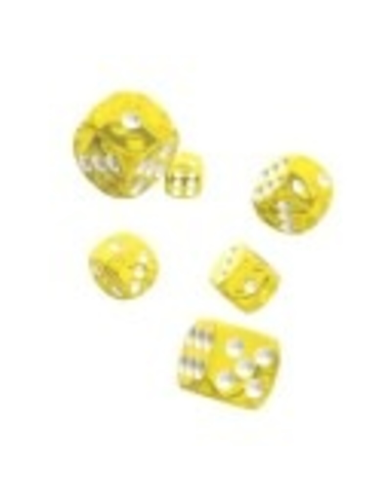D6 12mm Translucent Yellow