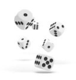 D6 12mm Solid White