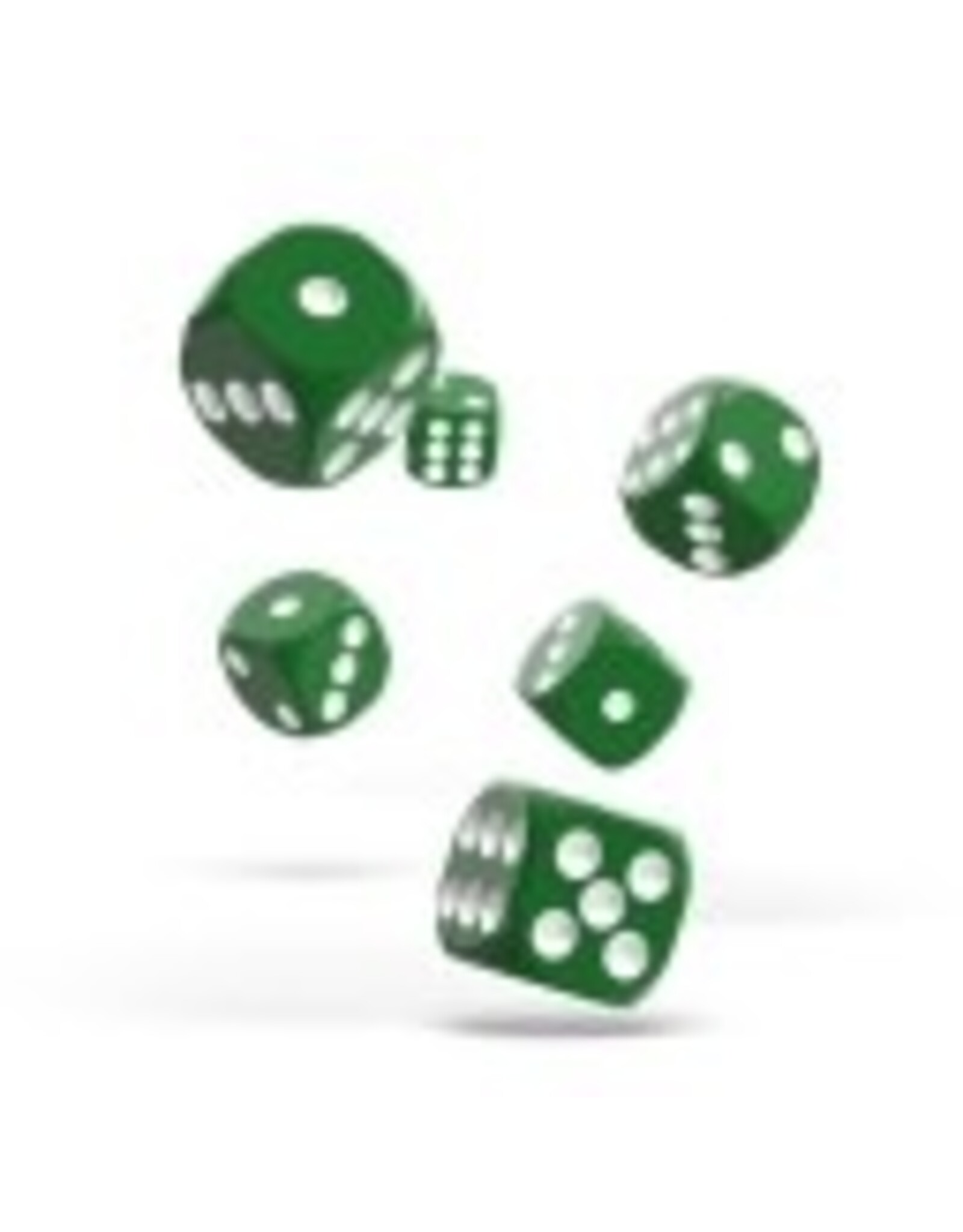 D6 12mm Solid Green