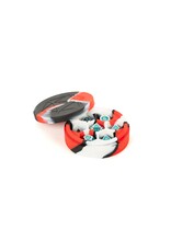 MDG Silicone Round Dice Case: Red/Black/White