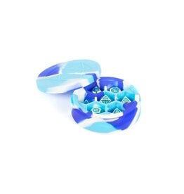 MDG Silicone Round Dice Case: Blue/White/L. Blue