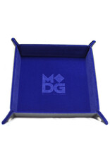 MDG Blue Velvet Folding Tray