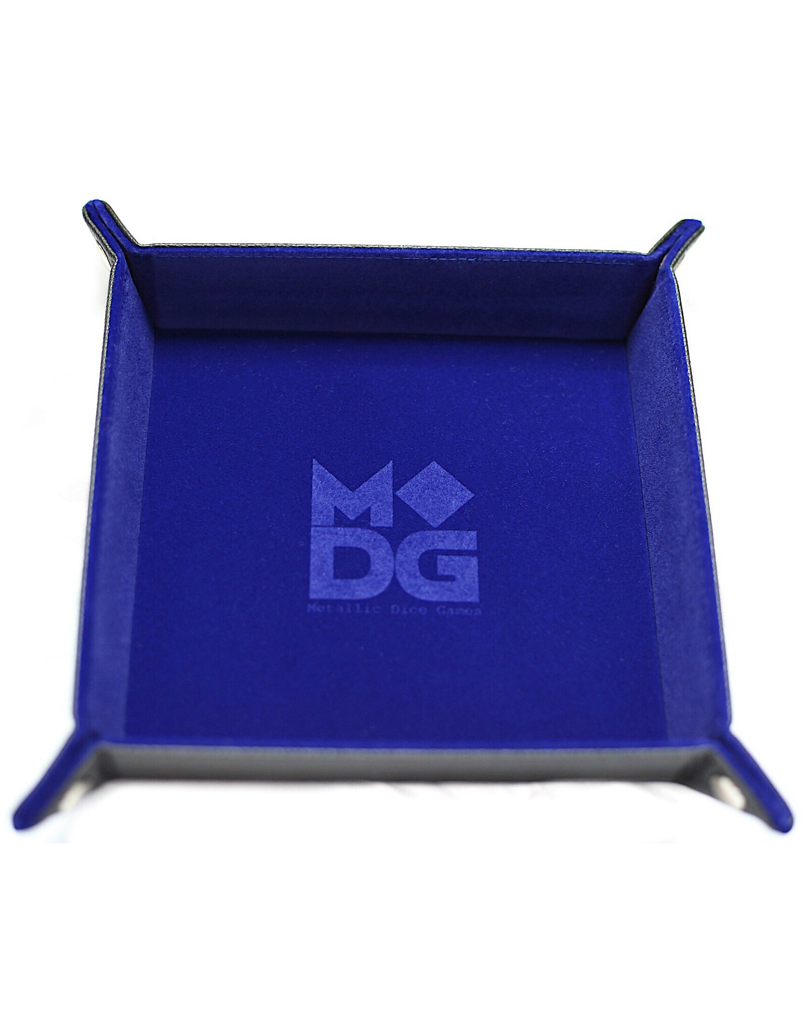 MDG Blue Velvet Folding Tray