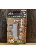 Wizkids WizKids Deep Cuts Unpainted Miniatures: W10 Camp Fire & Sitting Log