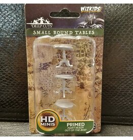 WizKids Deep Cuts Unpainted Miniatures: W5 Small Round Tables