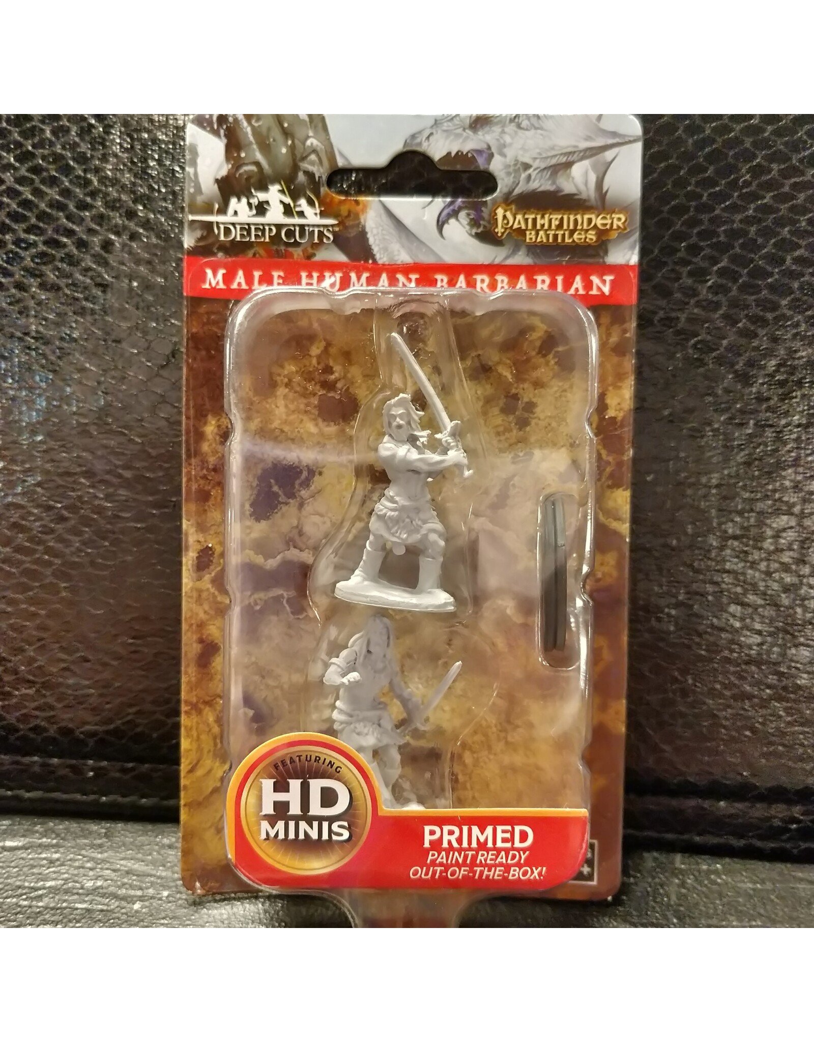 Pathfinder Deep Cuts Unpainted Miniatures: W6 Human Male Barbarian