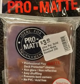 Ultra Pro Ultra Pro: Solid Brown Matte Standard (50)