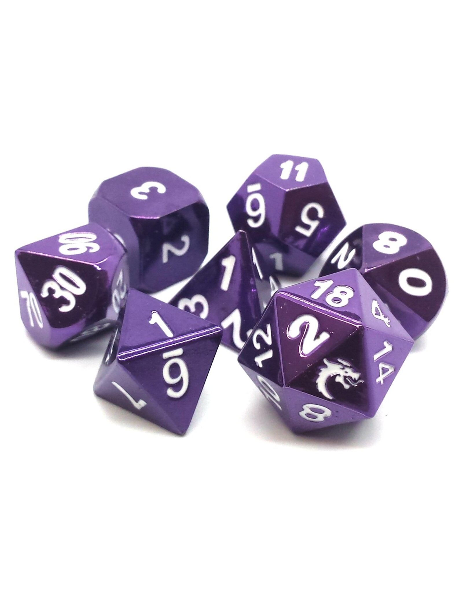 Old School Dice & Accesories Halfing Forged Electric Purple