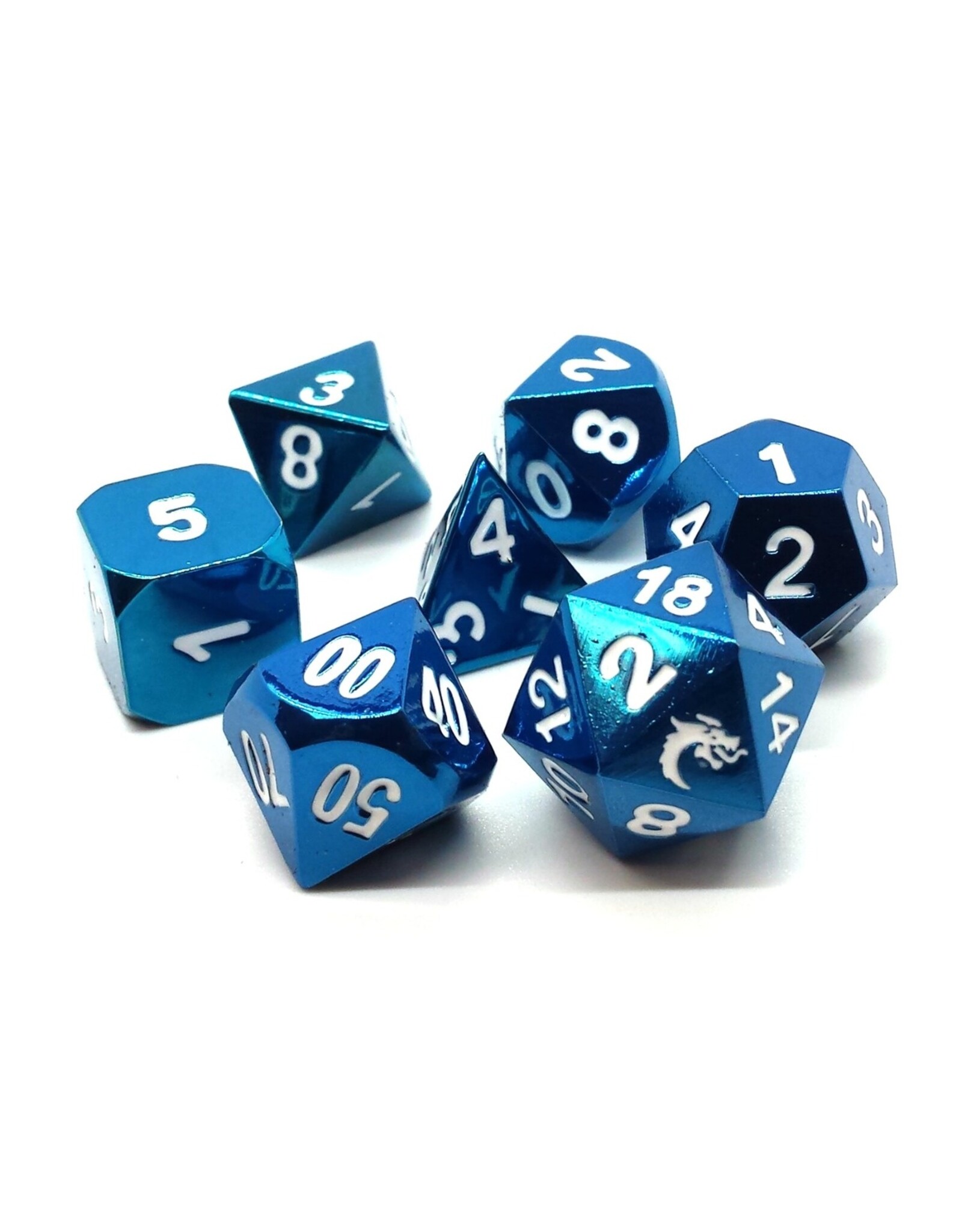 Old School Dice & Accesories Halfing Forged Electric Blue