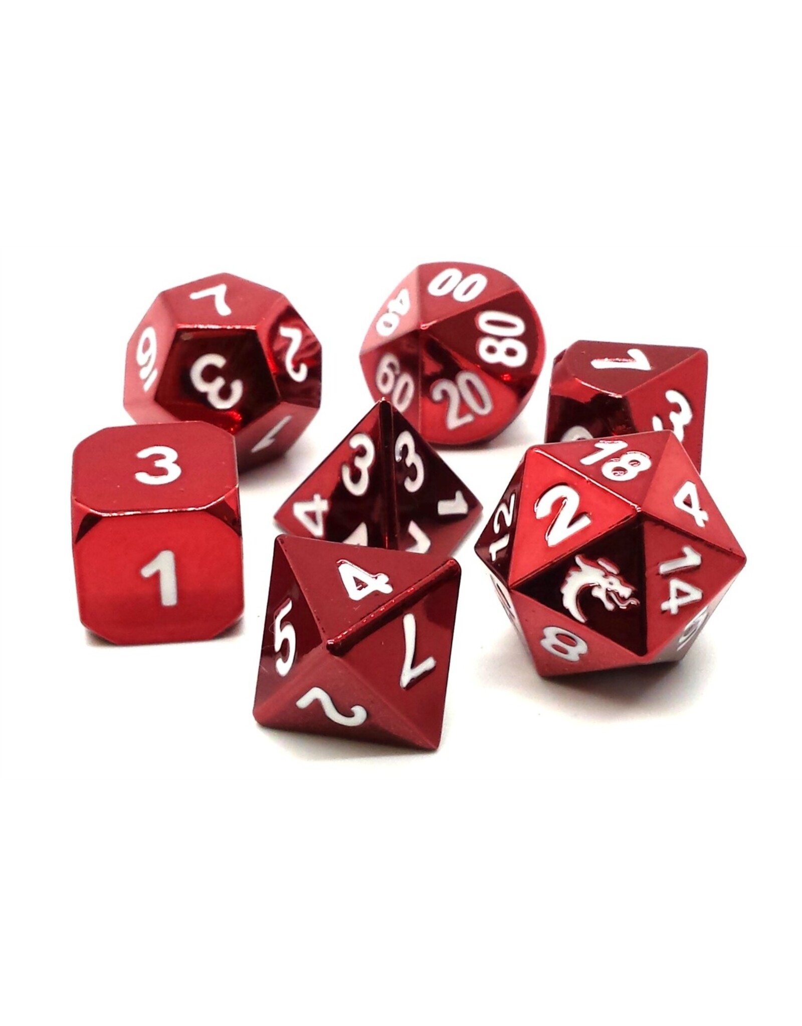 Old School Dice & Accesories Halfing Forged Electric Red
